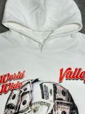 Cross-border American fashion brand VALE new vintage printed hoodie, American street hip-hop pure cotton versatile hooded sweatshirt