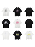 American-style trendy printed short-sleeve T-shirt, loose and casual for summer, unisex