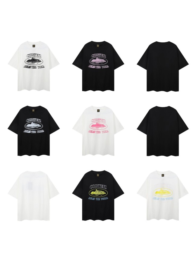 American-style trendy printed short-sleeve T-shirt, loose and casual for summer, unisex