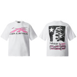 Cross-border American fashion Hellstar American street hip-hop retro printed pure cotton casual versatile short-sleeve T-shirt wholesale