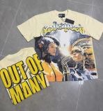 American-style Her T-shirt with American print, high street retro short sleeves