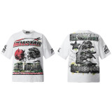Cross-border American fashion Hellstar new high-quality printed vintage American street hip-hop pure cotton short-sleeve T-shirt