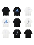 Cross-border letter print loose-fitting unisex short-sleeve T-shirt trendy