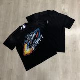 Cross-border American fashion brand DUAA's new rhinestone-embellished American street hip-hop pure cotton high-quality casual versatile short-sleeve T-shirt