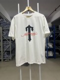 New printed short-sleeve T-shirt for men, loose fit, round neck, summer trendy casual top
