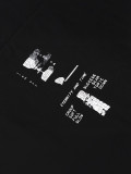 Cross-border American fashion E.R.D.'Melancholic Rich Kid' print American high street loose casual pure cotton trendy long-sleeve T-shirt