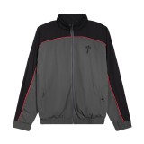 Men's sports and leisure suit, new spring and autumn color-blocked jacket and pants two-piece set, quick-drying and breathable