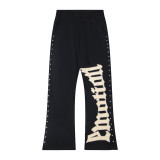 Cross-border trendy new  retro streetwear drawstring hip-hop loose casual pants