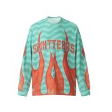 Cross-border foreign trade trendy new SAINT long-sleeve T-shirt, autumn and winter high street loose casual T-shirt for men and women