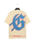 New printed short-sleeve T-shirt for men, summer loose fit, trendy brand, breathable and sweat-absorbent
