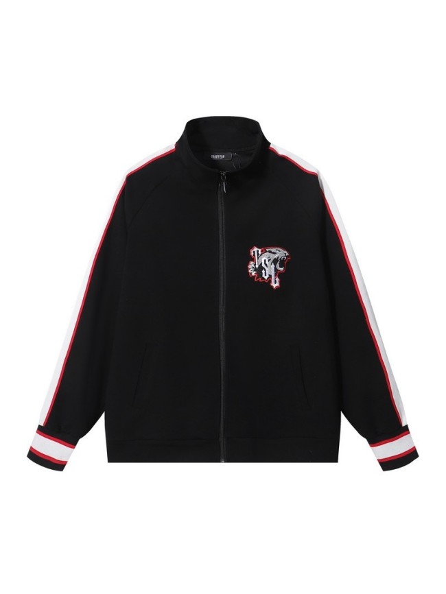 Trapstar European and American Hip Hop Embroidered Sports Suit Loose Casual Jacket and Pants