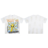 Cross-border American fashion brand VALE's new trendy American street hip-hop loose-fit full-print cotton short-sleeve T-shirt