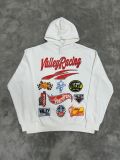 Cross-border American fashion brand VALE new vintage printed hoodie, American street hip-hop pure cotton versatile hooded sweatshirt