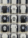 Summer new t-shirt with paisley letter logo print, loose fit, trendy brand, unisex short sleeve
