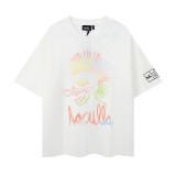 Trendy Skull Print Loose Short-Sleeve T-Shirt for Men, Breathable for Summer