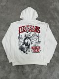 Cross-border American fashion brand VALE new vintage printed hoodie, American street hip-hop pure cotton versatile hooded sweatshirt
