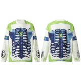 Cross-border foreign trade trendy new SAINT printed casual versatile breathable printed sports loose long-sleeve jersey