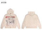 Cross-border American fashion brand VALE autumn and winter new printed hip-hop street style American pure cotton casual versatile hooded sweatshirt