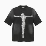 Trendy new Hellstar printed short-sleeve T-shirt, loose fit for men and women, summer fashion trendy top