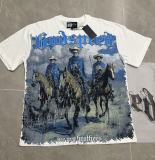 American-style Her T-shirt with American print, high street retro short sleeves