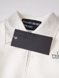 ERD  Rich Kid 25ss  New  Principle of Love  Embroidered Fleece-Lined Warm Leather Jacket, Loose Fit