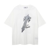 Cross-border letter print loose-fitting unisex short-sleeve T-shirt trendy