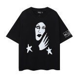 Printed short-sleeve T-shirt, loose fit, unisex, summer trend