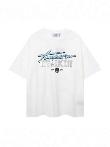 Trendy Letter Print Loose Short-Sleeve T-Shirt for Men and Women in Summer