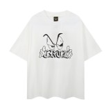 Series T-shirts with short sleeves, letter logo print, round neck, half-sleeve tops, base shirts, trendy on Instagram