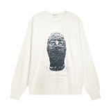 Cross-border trendy brand printed loose men's sweatshirt, autumn and winter long-sleeve top