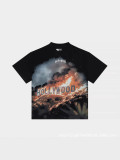 American-style printed T-shirts, high street casual style for teenagers and couples, ins short-sleeve pure cotton.