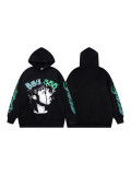 Sp5der 555 Letter Print Hooded Sweatshirt Unisex Versatile Casual Wear