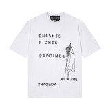 E.R.D.Melancholic Rich Kid Trendy American Style Printed Casual Short Sleeve T-Shirt