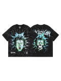 Cross-border American fashion Hellstar high street American street hip-hop pure cotton versatile casual character print short-sleeve T-shirt