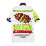 New printed short-sleeve T-shirt for men, summer loose fit, trendy brand, breathable and sweat-absorbent