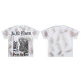 Cross-border American fashion brand VALE's new trendy American street hip-hop loose-fit full-print cotton short-sleeve T-shirt