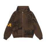 Cross-border American fashion brand VALE's new street hip-hop American-style washed vintage cotton sweatshirt with printed trendy design