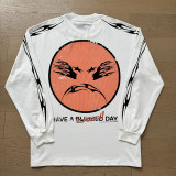Cross-border American fashion Hellstar new American street hip-hop loose washed vintage pure cotton casual long sleeve
