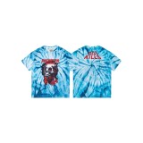 Cross-border European and American GALLERYDEPT hip-hop street style washed distressed short-sleeve T-shirt for men and women, loose and trendy