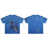 Cross-border American fashion brand VALE's new trendy American street hip-hop loose-fit full-print cotton short-sleeve T-shirt