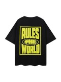 American-style trendy printed short-sleeve T-shirt for men, loose and casual, versatile for summer