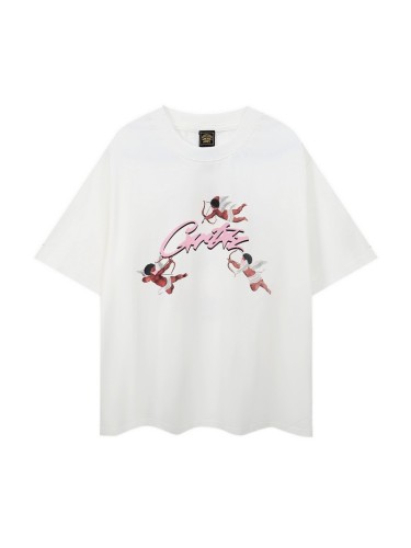 New men's fashion printed short-sleeve T-shirt, summer pure cotton, loose and versatile style