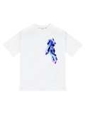 Summer new style loose-fit printed short-sleeve T-shirts for couples, trendy casual tops for men and women