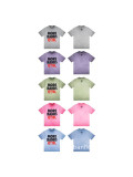 TRapstar trendy American-style letter print vintage washed short-sleeve T-shirt for cross-border sales