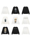 Cross-border trendy brand printed loose men's sweatshirt, autumn and winter long-sleeve top
