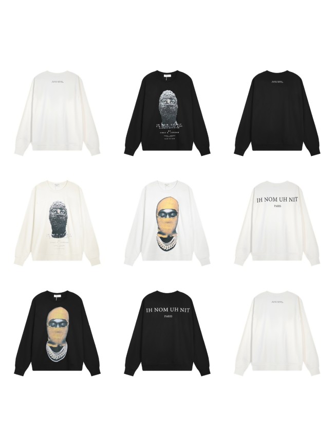Cross-border trendy brand printed loose men's sweatshirt, autumn and winter long-sleeve top
