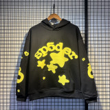 Cross-border American fashion sp5der loose-fitting American hip-hop street casual versatile pure cotton printed hoodie