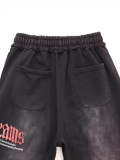 Cross-border foreign trade Vale new drawstring loose fit distressed street hip-hop American style pure cotton versatile pants