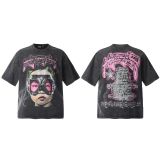 Cross-border American fashion Hellstar new high-quality printed vintage American street hip-hop pure cotton short-sleeve T-shirt