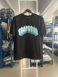 Summer new t-shirt with paisley letter logo print, loose fit, trendy brand, unisex short sleeve